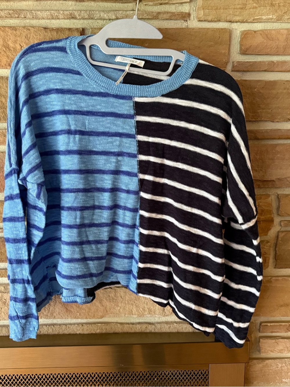 Stitch Drop cropped sweater S